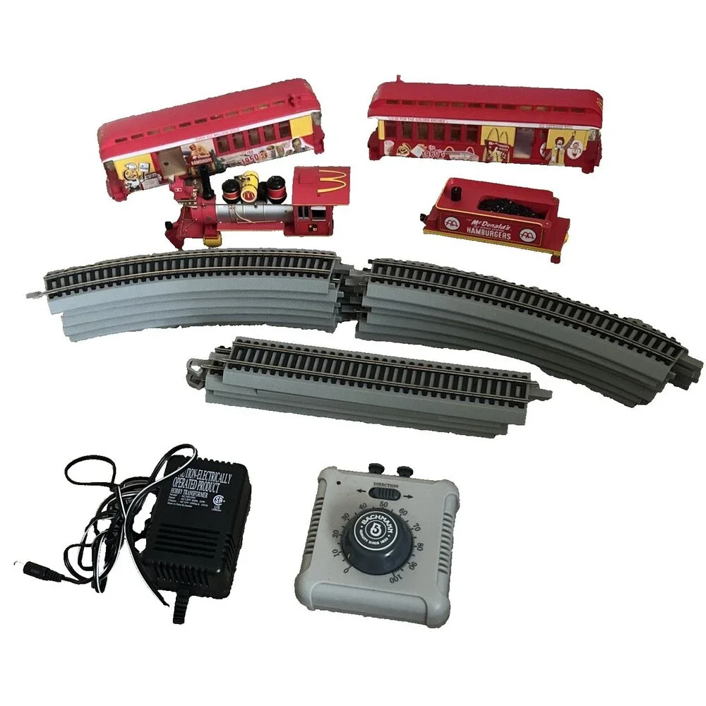 VTG Bachman Hawthorne Village Mcdonalds 50th Anniversary Train Set*Untested READ